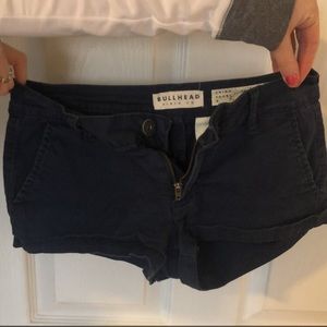 Navy Jean Shorts